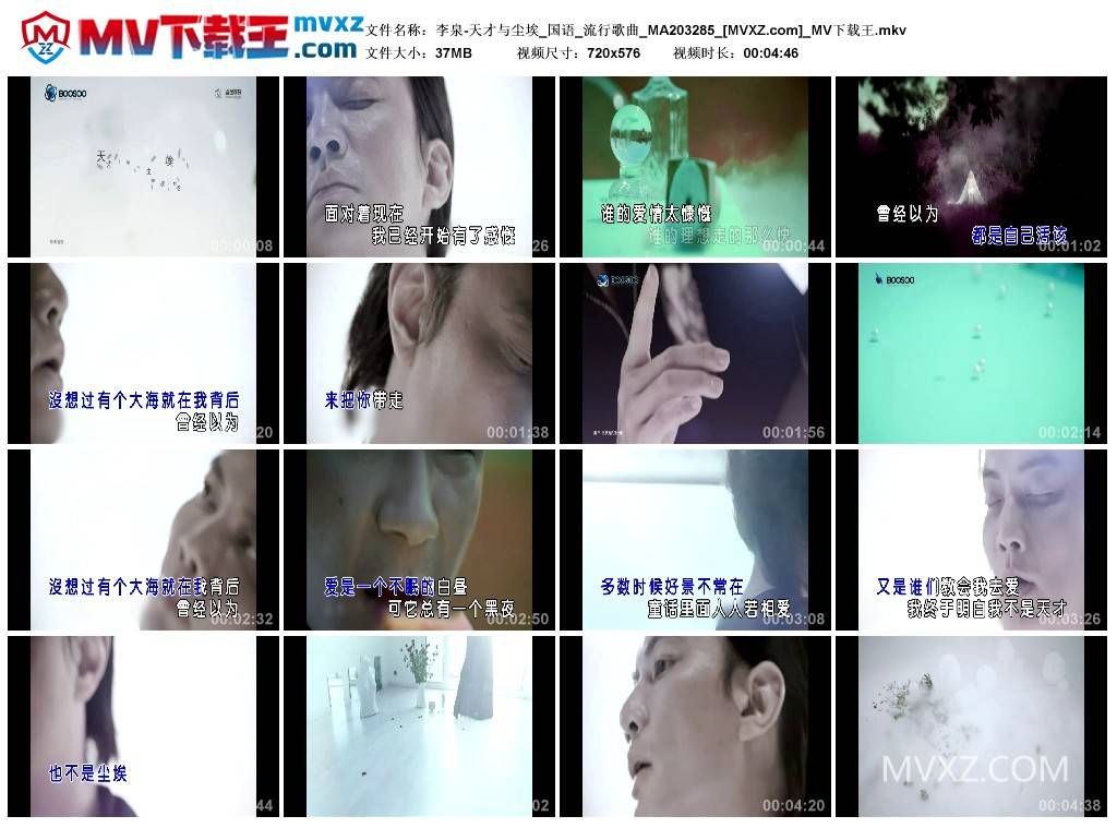 李泉-天才与尘埃_国语_流行歌曲_MA203285